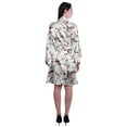 thumbnail image 4 of Moomaya Printed Womens Kimono Sleeve Robes Satin Silk Getting Ready Bridal Robe Coverup, 4 of 7