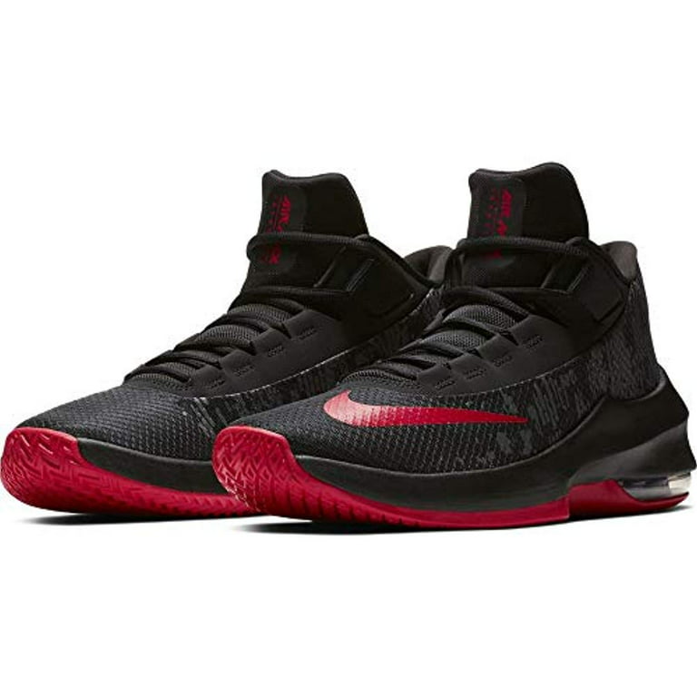 Prematuro río Por favor mira Nike Men's Air Max Infuriate 2 Mid Basketball Shoe Black/University  Red/Anthracite Size 13 M US - Walmart.com