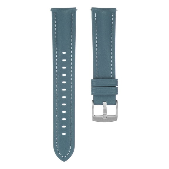 Uxcell Leather Watch Band 20mm Quick Release Genuine Leather Replacement Watch Straps for Men Women, Sky Blue