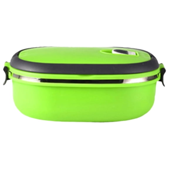 THHEIC Stainless Steel Thermal Lunch Box, Insulated Rectangular Food Container for Hot Meals, Portable for Outdoor, Camping, Picnic, Office, School