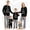 Black White Plaid, variant on RUINIXCW Family Christmas Pajamas Matching Sets Xmas PJS Holiday Jammies for Whole Family Tree Long Sleeve Tops and Plaid Pants Mommy and Me Christmas Outfits Sleepwear