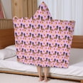 thumbnail image 5 of Pink Dachshund Chips Hooded Bath Towel，50"x30" for Ages 3 To 12 Kids, Quick Dry Lightweight Soft Microfiber Hood Beach Towel Cover Up for Kids, 5 of 7