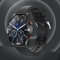 thumbnail image 4 of Reloj inteligente, de actividad física, Llamada táctil de pantalla completa de lujo, Control de música Hombre Mujer Reloj Reloj inteligente Cuero PU negro Sunnimix Reloj inteligente, 4 of 8