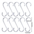 thumbnail image 1 of 10X S Hook Kitchen Hook Meat Hook Metal Hook S Shape Hanging Black/Gold/Silver, 1 of 6