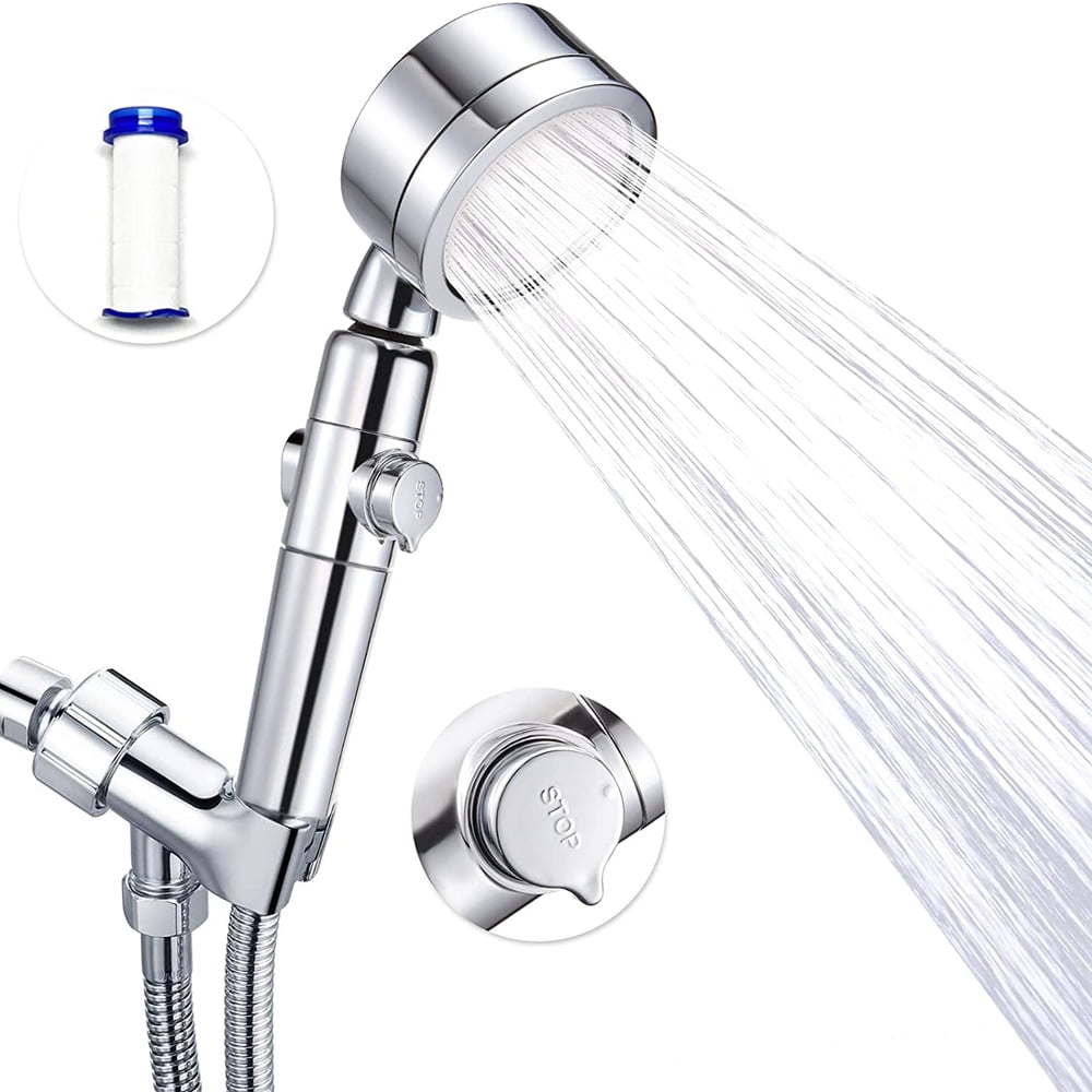 Tool-free Installation Shower Head with Hand-held Switch, Removable ...