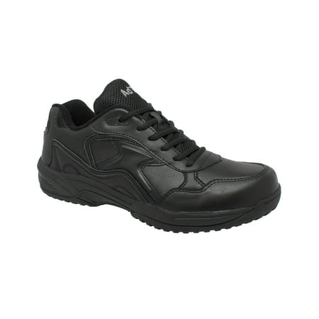 Converse Composite Toe Shoes - AdTec Mens Composite Toe Uniform Athletic Black 5.5