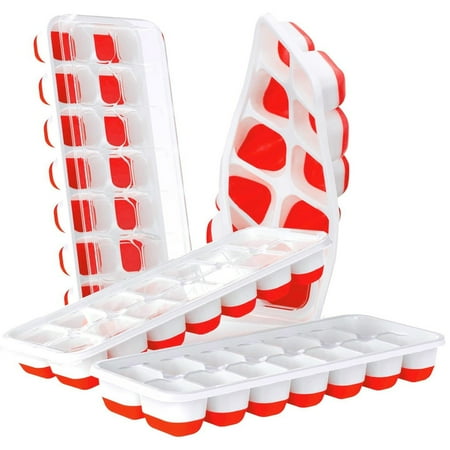 

IceTray Durable & Flexible Ice Trays for Freezer Silicone IceCube Tray