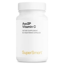 SuperSmart - Asc2P Vitamin C - 500 mg per Day - Vitamin C Supplement - with Magnesium Ascorbyl Phosphate | Non-GMO & Gluten Free - 60 Vegetarian Capsules