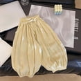 thumbnail image 4 of FAIWAD Joggers for Girls Loose Drawstring Waist Pants with Pockets Kids Casual Outdoor Clothes, 4 of 9
