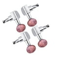 thumbnail image 3 of Ukulele Tuning Peg, 2R2L Ukulele Machine Head Tuners Tuning Accurately Ukulele String Tuning Pegs Locking Tuners Zinc Alloy Machine Heads Silver Red, 3 of 8