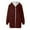 Wine, variant on Lindreshi Winter Coats for Women Plus Size Clearance Womens Solid Oversized Zip Down Hooded Coat Cardigans Outwear with Pocket