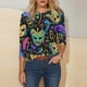 thumbnail image 3 of TaTaai Hoodies Shirts for Women Early Fall Long Sleeve Tops Vintage Graphic Outfits Tops Fashion Pullover Tees Gift, 3 of 6