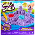 thumbnail image 1 of Kinetic Sand, Sandbox Playset with 1lb of Purple and 3 Molds, for Ages 3 and up, 1 of 8