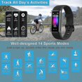 thumbnail image 3 of Chronus Fitness Watch, rastreadores de actividad con Rate Mnd Sleep Mon (rojo), 3 of 5