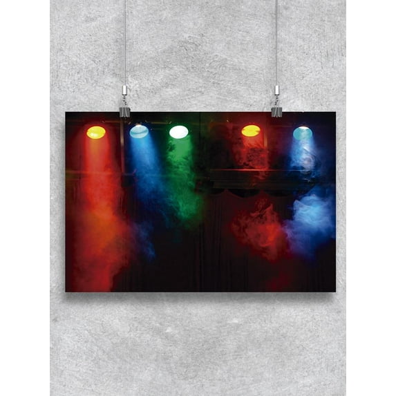 Colorful Lights With Smoke Poster -Image by Shutterstock