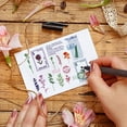 thumbnail image 3 of 1sheet Plant Clear Stamp Record Forms Transparent Silicone Stamp Art Words Rubber Stamp, 3 of 8