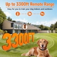 thumbnail image 5 of Dog Shock Collar 2 Dogs (10-120Lbs) - 3300ft Dog Training Collar with Remote, Real-time Dual-Channel Control with 3 Training Modes, IPX7 Waterproof E-Collar with Light, 5 of 8
