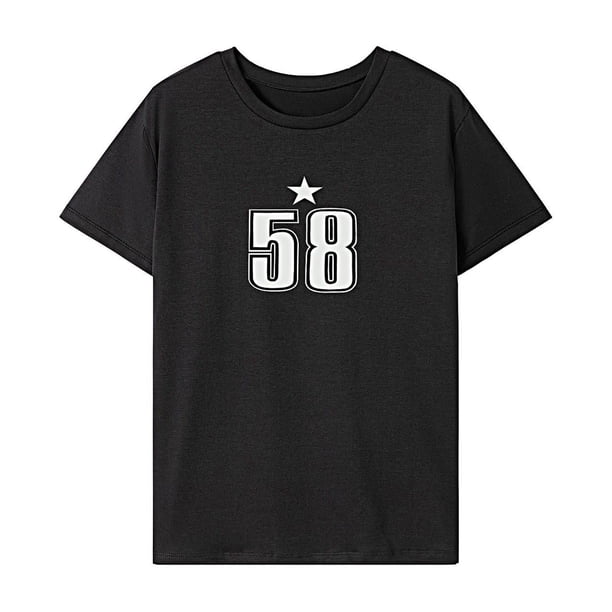 Camiseta básica de verano para mujer, camiseta básica elegante para vacaciones, viajes y caminatas S
