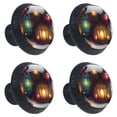 thumbnail image 2 of 4 Pcs Retro Lantern Knobs for Kitchen Cabinet Cupboard Dresser Bookcase Drawer Pulls Handles Round Home Decor, 2 of 8