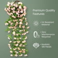 thumbnail image 4 of Withaffect Outdoor/Indoor UV Resistant & Waterproof Artificial Flower Decor - 33" UV Resistant Faux Morning Glory Flowers - Fake Outdoor Plants for Porch Balcony Garden Decor, 4 of 8