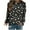 Black, variant on WXLWZYWL Trendy Sweatshirts For Women 2023 Women Classic And Winter Floral Print Crewneck Long Sleeve Loose Sweatshirt Tops