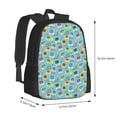 thumbnail image 3 of Vsdgher World Travel1 Print Backpack for Women Men School Bookbag with Laptop Compartment for College Work Travel, Simple Fashion Casual Daypack, Fit 15" Laptop, 3 of 8