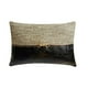 thumbnail image 1 of Funda de almohada lumbar negra de 30 x 40 cm (12 x 16 pulgadas), almohada rectangular de cuero sintético con patchwork, decoración moderna de Halloween con patrón patchwork - Triumph, 1 of 3