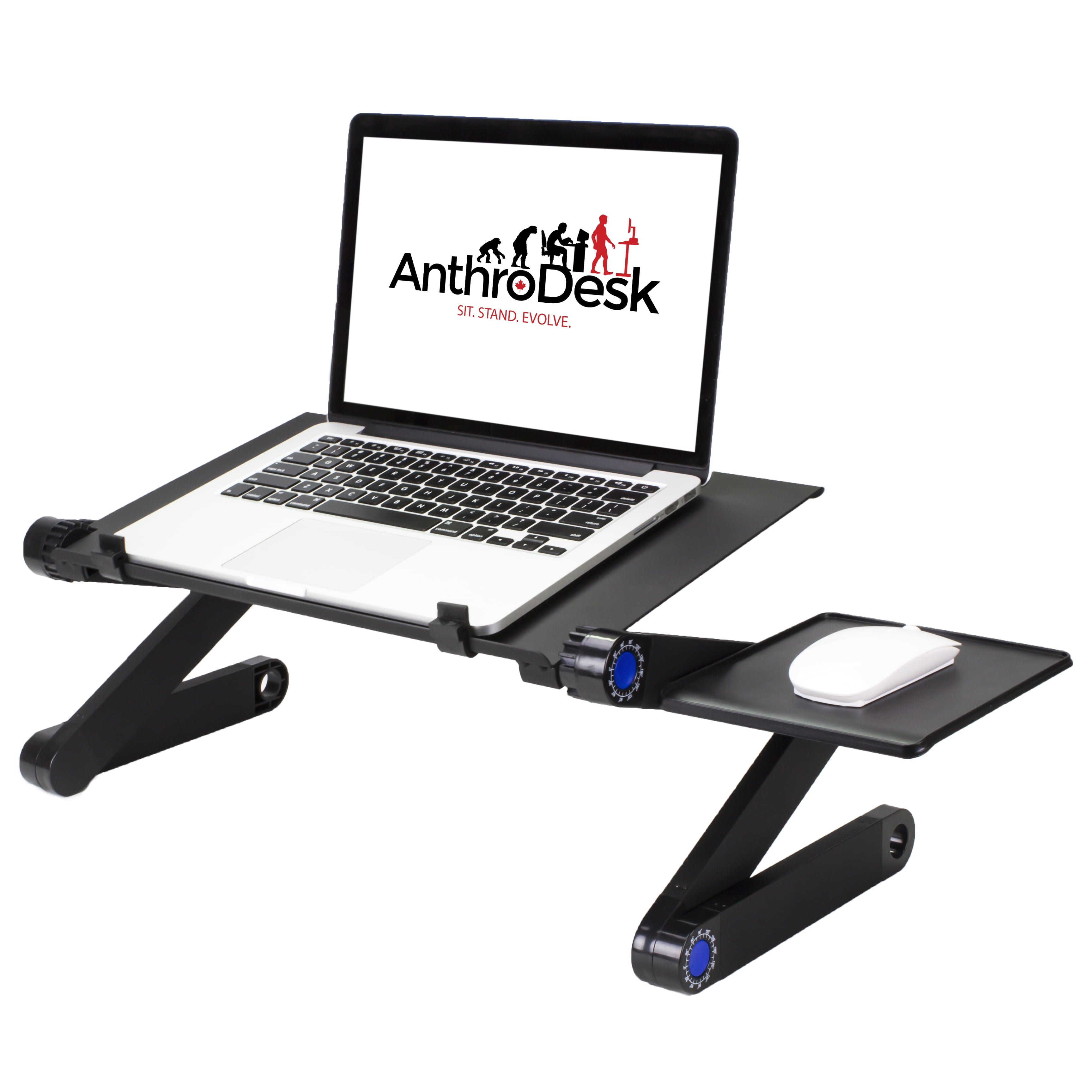 AnthroDesk Laptop Stand with Adjustable Folding Ergonomic Design