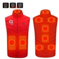 thumbnail image 2 of YABCSAZ Heated Vest for Mens and Women Heated Vest 9 Heating Zones 3 Modes Heated Jacket Lightweight Water&Wind Resistant Heated Vest Electric Outdoors Coats Halloween Christmas Gift, 2 of 5