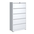 thumbnail image 3 of Metal Mobile File Cabinet, Rolling File Cabinet with Lock for Hanging Legal/Letter/A4 Size,Fully Assembled Except Wheels, 3 of 17
