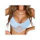 thumbnail image 4 of VISgogo - Sujetador con ribete de encaje sexy para mujer, color sólido, sin espalda, con tirantes, lencería moldeadora VISgogo  moda, 4 of 9