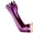Purple, variant on Women Oil Glossy Gloves Stretchy Gloves Ultra Thin Arm Sleeves Nylon See Through Gloves Cosplay Carnival Party Accessories Dark Gray M