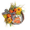 thumbnail image 1 of Corona de otoño para puerta de entrada, corona de Acción de Gracias, decoración de cosecha para puerta de porche de granja, Acción de Gracias Como se muestra, Como se muestra, 1 of 5