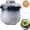 Blue, variant on Vintage Ceramic Egg Steaming Cups with Lids Set, Multipurpose Cookware for Steaming Eggs/Soup/Pudding, Tableware for Home Kitchen