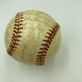 thumbnail image 2 of 1974 Chicago Cubs Team Signed Vintage Wilson Baseball Ernie Banks JSA COA, 2 of 10