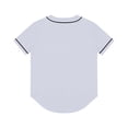 thumbnail image 6 of YanHoo Workout Shirts for Men Short Sleeve Button Down Baseball T-Shirts Quick Dry Solid Color Tshirt Summer Casual Tee, 6 of 7