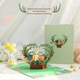 thumbnail image 4 of Greeting Card, 3D Card Writable Eco Friendly Handcraft Lovebirds Repeatable Folding  For Valentines Day For Friend, 4 of 8