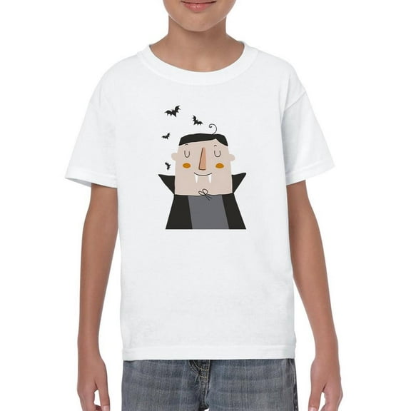 Cute Funny Vampire Relax T-Shirt Juniors -Image by Shutterstock, Small