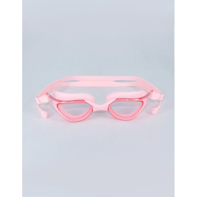 Goggles De Natación Ajustable Con Tapones Auditivo Integrado Rosa
