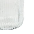 thumbnail image 5 of DecMode 13" Ribbed Fluted Glass Vase, 5 of 9