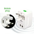 thumbnail image 3 of Multi-Functional Travel Plug Adapter - Universal Converter for US Plug, All-in-One Travel Charger Adapter, Compact Power Converter for International Travel Home & Abroad Use, 3*2*1.6in, White, 3 of 8