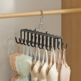 thumbnail image 2 of DwellJoy 20-Pack Heavy Duty Metal Clothes Hangers - Space Saving Multi-Hook Organizer for Vest, Underwear & Accessories, Anti-Slip Durable Design, Compact 14x7in Closet Storage Solution, 2 of 6