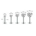 thumbnail image 4 of ZS 10Pcs/Set Lip Labret Rings Piercing Zircon Monroe Medusa Piercing Helix Conch Cartilage Piercing Earrings, 4 of 5