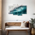 thumbnail image 3 of Elephant Stock Big Blue Ocean Wave Wall Art - Horizontal Multi Panel Canvas - Living Room Wall Decor - Beach Multi Panel - Teal And Blue Decor - 43" x 27", 3 of 8