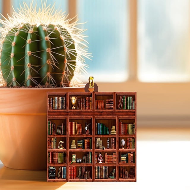 SIfdSeng Outdoor Hanging Decorations Bookshelf Books Book Pendant Decoration Hanging on The Tree Key Bag As A Bookmark Multi Purpose Practical Strong Beautiful Durable Themed Party Decorations