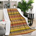 thumbnail image 2 of Flannel Boho Striped Throw - Soft, Warm & Lightweight 50x60in Blanket for Bed, Couch, Sofa - Vintage Abstract Pattern Throw Blankets, 2 of 5