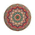 thumbnail image 3 of LNWH Vintage Ethnic Abstract Print Art Pattern Waterproof Spare Tire Cover, Universal Spare Tire Wheel Covers 15 inch, 3 of 8