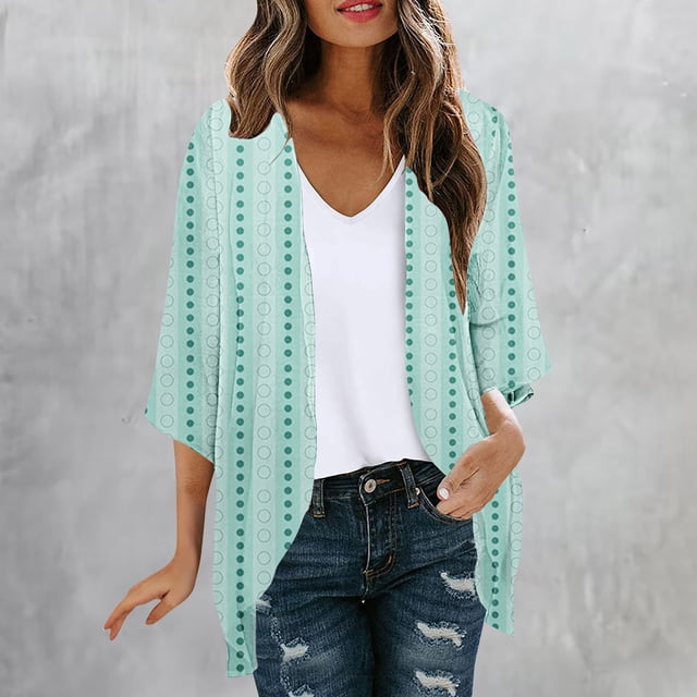 Amzcrzy Cardigans pour Femmes Mode Décontractée Imprimée Cardigan à Manches Longues Vestes pour Femmes Hauts à Manches Longues Vestes pour Femmes Vêtements pour Femmes Hauts pour Femmes
