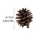 thumbnail image 2 of GFHFHITJ Christmas Tree Ornaments,Christmas Pines Cones,1.96 Inch Christmas Tree Snow Pines Cone with Wired Picks Crafts Pinescones Woodent Pines Cones Decorations for Christmas Tree Ornaments, 2 of 3