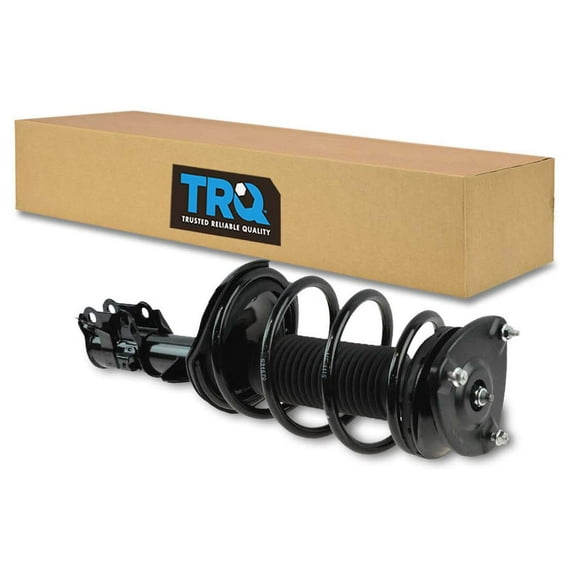 TRQ Front Left Complete Strut & Coil Spring Assembly Drivers Side Fits Select 2006-2011 Hyundai Accent Kia Rio Rio5
